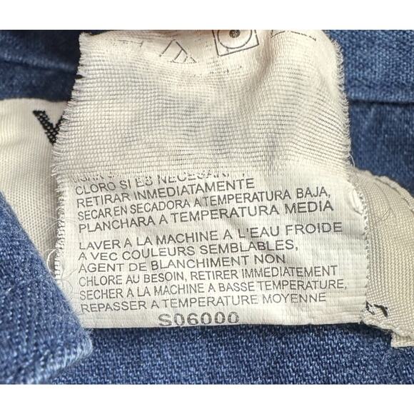 Wrangler Shirt Mens Medium PBR Bull Riding Built Ford Tough Series Denim Collar - Picture 9 of 10